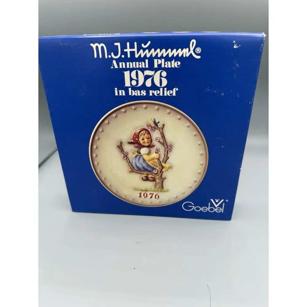 Goebel M.J. Hummel 1976 Annual Plate Hum 269 6th Edition West Germany Box